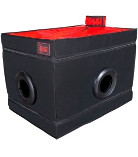 SECRET DOME KINK CLUB LA NICHE CABINA NEGRO ROJO