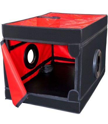 SECRET DOME KINK CLUB LA NICHE CABINA NEGRO ROJO