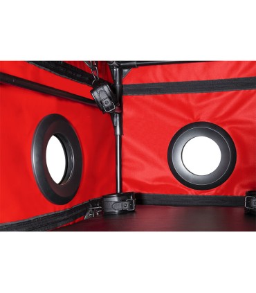 SECRET DOME KINK CLUB LA NICHE CABINA NEGRO ROJO
