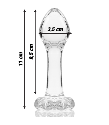 NEBULA SERIES BY IBIZA MODELO 2 PLUG CRISTAL TRANSPARENTE 11 CM O 35 CM