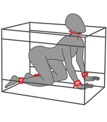 SECRET DOME KINK CLUB LA NICHE CABINA NEGRO ROJO