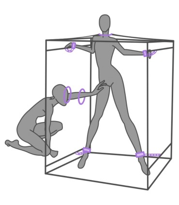 SECRET DOME KINK CLUB CABINA SCANDALE MORADO