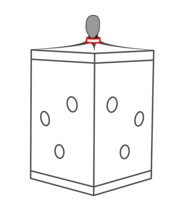 SECRET DOME KINK CLUB CABINA SCANDALE NEGRO ROJO