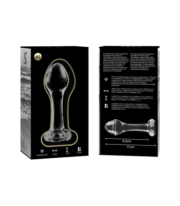 NEBULA SERIES BY IBIZA MODELO 2 PLUG CRISTAL TRANSPARENTE 11 CM O 35 CM