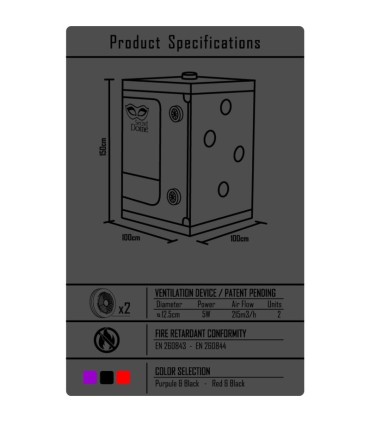 SECRET DOME KINK CLUB CABINA SCANDALE NEGRO ROJO