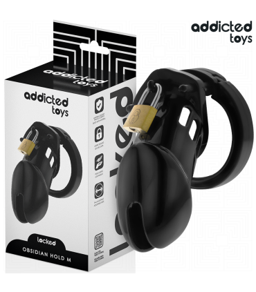 ADDICTED TOYS LOCKED OBSIDIAN HOLD JAULA PARA PENE TALLA M
