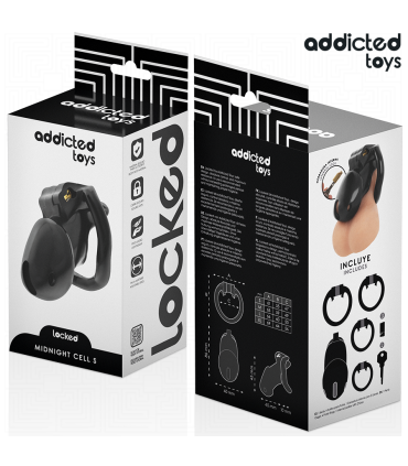 ADDICTED TOYS LOCKED MINDNIGHT CELL JAULA PARA PENE TALLA S