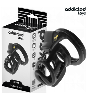 ADDICTED TOYS LOCKED GILDEN CAGE JAULA PARA PENE DE SILICONA 85 CM