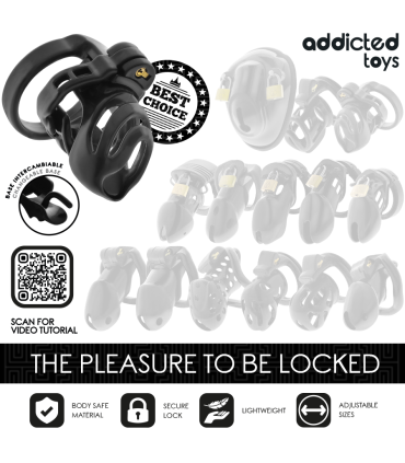 ADDICTED TOYS LOCKED ETERNAL LOCK JAULA PARA PENE 9 CM
