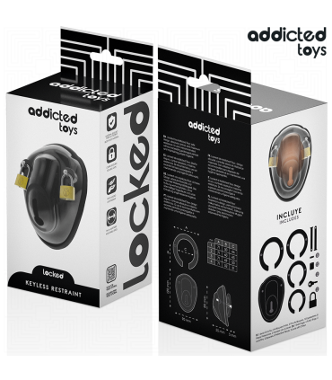 ADDICTED TOYS LOCKED KEYLESS RESTRAINT JAULA PARA PENE 115 CM