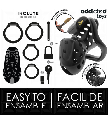 ADDICTED TOYS LOCKED CHAINED HOLLOW JAULA PARA PENE 105 CM