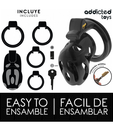 ADDICTED TOYS LOCKED SEALED CRYPT JAULA PARA PENE 8 CM