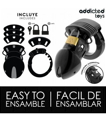 ADDICTED TOYS LOCKED CHASTITY DEPTHS JAULA PARA PENE 75 CM