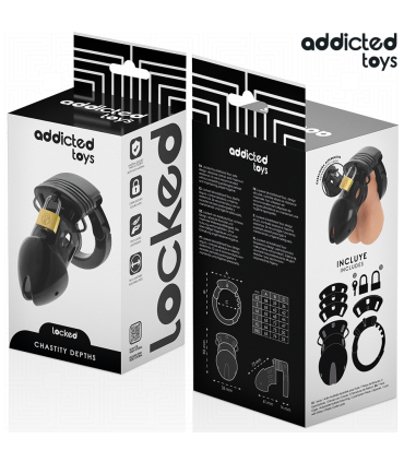 ADDICTED TOYS LOCKED CHASTITY DEPTHS JAULA PARA PENE 75 CM