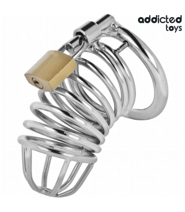 ADDICTED TOYS LOCKED IRON CELL JAULA PARA PENE DE METAL 5 CM TALLA L