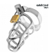 ADDICTED TOYS LOCKED SILVER LOCK JAULA PARA PENE DE METAL TALLA M