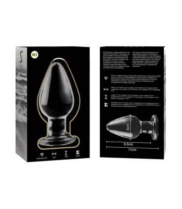 NEBULA SERIES BY IBIZA MODELO 3 PLUG CRISTAL TRANSPARENTE 11 CM O 5 CM