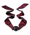 CALEXOTICS - SCANDAL MORDAZA DE BOLA CON LAZO NEGRO/ROJO
