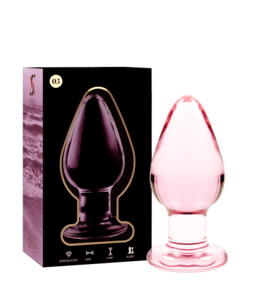 NEBULA SERIES BY IBIZA MODELO 3 PLUG CRISTAL ROSA 11 CM O 5 CM