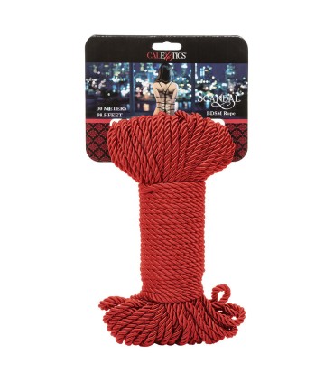 CALEXOTICS SCANDAL CUERDA BDSM ROJA 30 M
