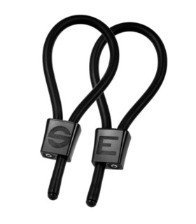 ELECTRASTIM PRESTIGE ELECTRA LOOPS ANILLOS DE PENE AJUSTABLES NEGRO