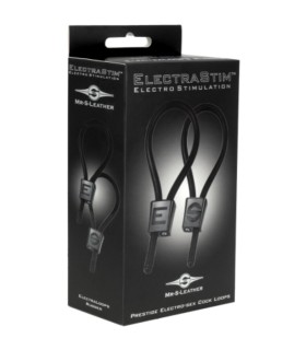 ELECTRASTIM PRESTIGE ELECTRA LOOPS ANILLOS DE PENE AJUSTABLES NEGRO