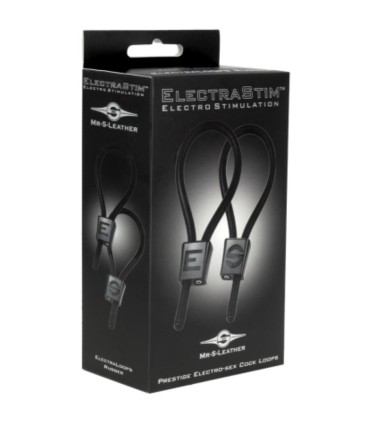 ELECTRASTIM PRESTIGE ELECTRA LOOPS ANILLOS DE PENE AJUSTABLES NEGRO