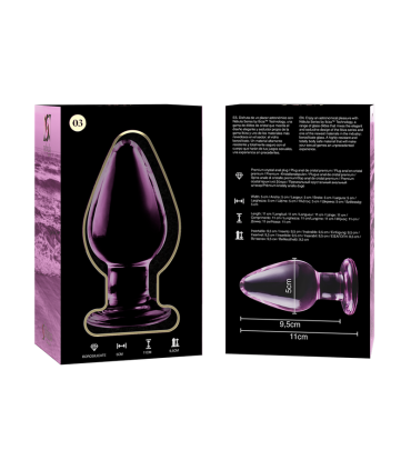 NEBULA SERIES BY IBIZA MODELO 3 PLUG CRISTAL ROSA 11 CM O 5 CM
