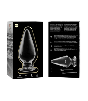 NEBULA SERIES BY IBIZA MODELO 4 PLUG CRISTAL TRANSPARENTE 11 CM O 5 CM