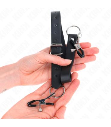 KINK PINZAS PARA CLITORIS 4 ENGANCHES AJUSTABLE 34 48 CM