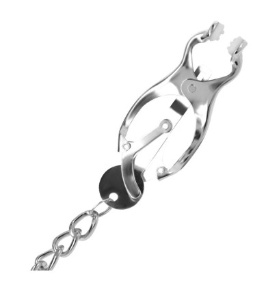 DARKNESS ABRAZADERA PEZONES METAL CON CADENA