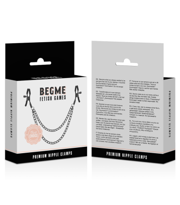 BEGME RED EDITION PINZAS PEZONES CON CADENA