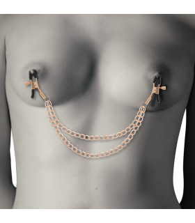 COQUETTE CHIC DESIRE FANTASY PINZAS METALICAS PEZONES CON CADENA