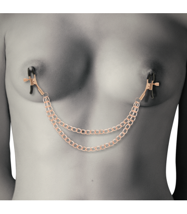 COQUETTE CHIC DESIRE FANTASY PINZAS METALICAS PEZONES CON CADENA
