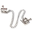 OHMAMA FETISH - PINZAS METALICAS TORNILLO CON CADENA