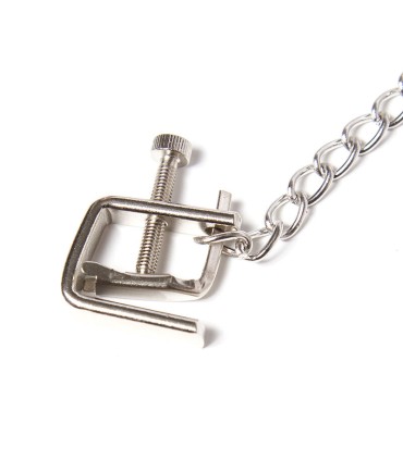 OHMAMA FETISH PINZAS METALICAS TORNILLO CON CADENA
