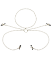 OHMAMA FETISH - 4 PINZAS PEZONES CON COLLAR DE CADENAS