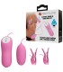 PRETTY LOVE PINZAS CON VIBRACION Y ELETROSHOCK ROSA