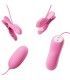 PRETTY LOVE PINZAS CON VIBRACION Y ELETROSHOCK ROSA