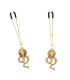 KINK PINZAS PARA PEZONES CON COLGANTE DE COBRA 6 CM