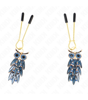 KINK PINZAS PARA PEZONES CON COLGANTE DE BUHO 6 CM