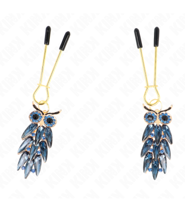 KINK PINZAS PARA PEZONES CON COLGANTE DE BUHO 6 CM