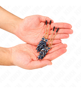 KINK PINZAS PARA PEZONES CON COLGANTE DE BUHO 6 CM