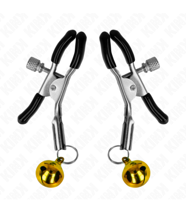 KINK PINZAS PARA PEZONES CON CAMPANILLA DORADA 6 CM