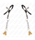 KINK PINZAS PARA PEZONES CON COLGANTE DE CAMPANA DORADO 6 CM