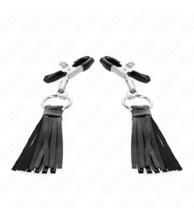 KINK PINZAS PARA PEZONES CON BORLAS DE POLIPIEL 6 CM