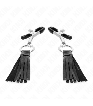 KINK PINZAS PARA PEZONES CON BORLAS DE POLIPIEL 6 CM