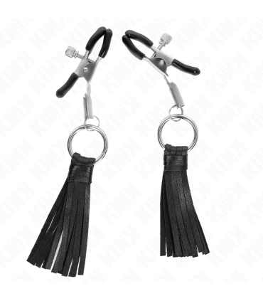 KINK PINZAS PARA PEZONES CON BORLAS DE POLIPIEL 6 CM