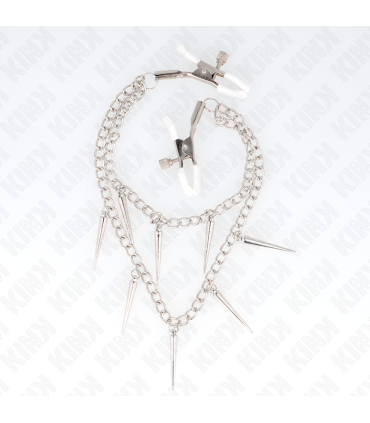 KINK PINZAS PARA PEZONES CON CADENA DE PUAS 30 CM