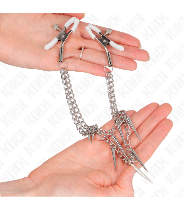 KINK PINZAS PARA PEZONES CON CADENA DE PUAS 30 CM